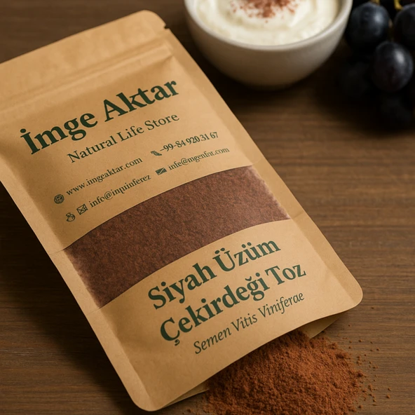 Siyah Üzüm Çekirdeği Toz 100g