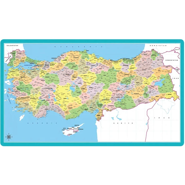 Keskin Color Yapboz 27x48 81 Li Çerçeveli Türkiye Haritası