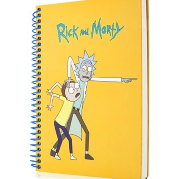 Keskin Color Bloknot Spiralli Rick And Morty A6 80 Yp.Çizgili 140400-11