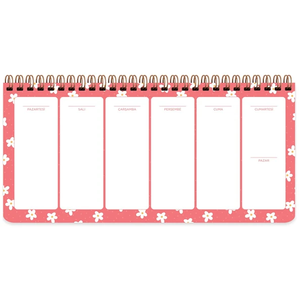 Keskin Color Spiralli Planner Minik Papatya 13x27