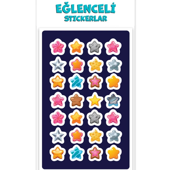 Keskin Color Puffy Sticker Orta Boy Yıldız 221207-99