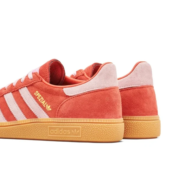 Adidas Handball Spezial Bright Red Clear Pink Womens - Resim 4
