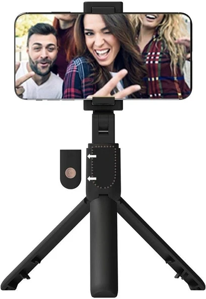 Jopus Talent Bluetoothlu Tripodlu Selfie Sopası - Siyah Bst-01 (19.5 cm, 270° Dönebilir, Katlanabilir)