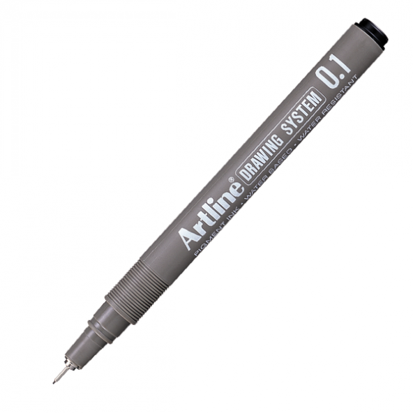 Artline Çizim Kalemi 0.1 MM Siyah EK231 (12 Lİ )