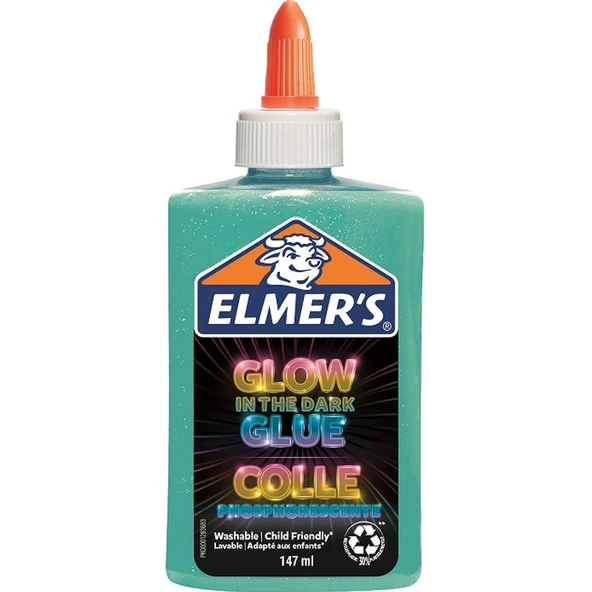 Elmers Karanlıkta Parlayan Yapıştırıcı Mavi