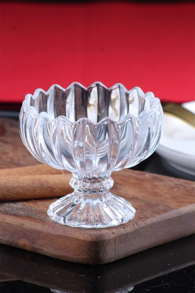 Morlimon Dinner Cam Ayaklı 6’lı Kase- 120 ml