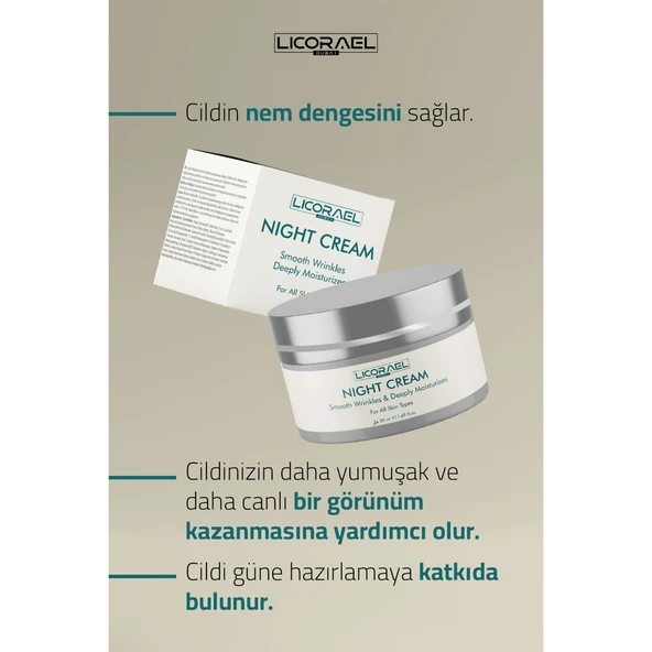 Night Cream Cilt Yenileyici Gece Bakım Kremi 50 ml - 3