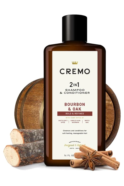 Cremo Bourbon & Oak 2in1 Şampuan ve Saç Kremi 473ML