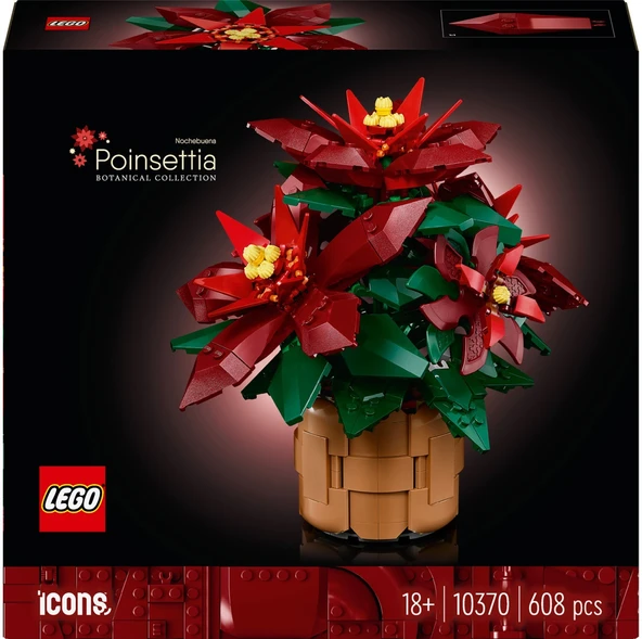 ® Icons Ponsetya 10370 - Yetişkinler Için Atatürk Çiçeği (Poinsettia) Yapım Seti (608 Parça) - 3