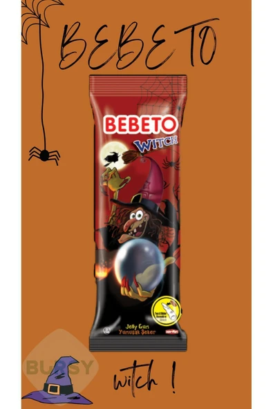 BEBETO Witch(Cadı Tırnağı) Yumuşak Şeker & Oyuncak (24 Adet)