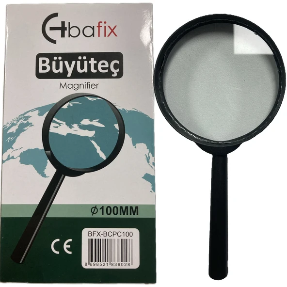 Bafix Büyüteç Cam Plastik Çerçeveli 100 MM BFX-BCPC100