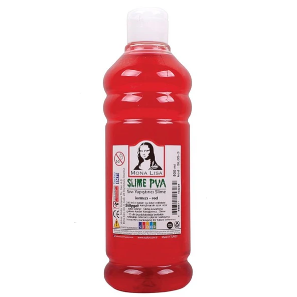 Mona Lisa Sıvı Yapıştırıcı Slime 500 ML Kırmızı SL05-3