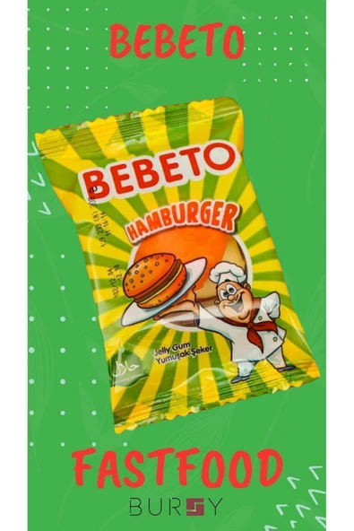 BEBETO Fast Food Jelibon 36 Adet (PİZZA&COLA,HAMBURGER,HOTDOG) - 3