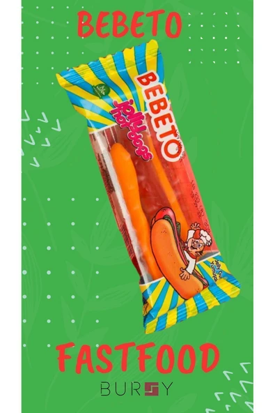 BEBETO Fast Food Jelibon 36 Adet (PİZZA&COLA,HAMBURGER,HOTDOG) - 5