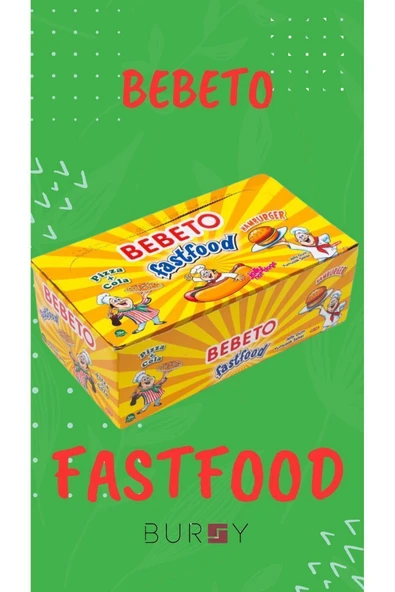 BEBETO Fast Food Jelibon 36 Adet (PİZZA&COLA,HAMBURGER,HOTDOG) - 2