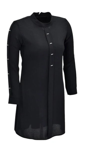 Kadın Köprü Dikişli Puntalı Tunik BGL-ST03600 - Resim 5