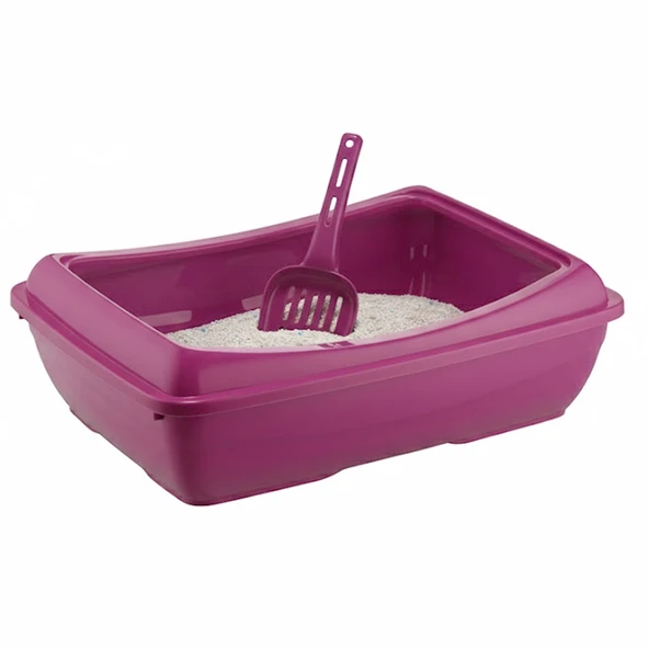 Açık Ekonomik Kedi Tuvaleti 49x15x37,5 cm Kürekli - Resim 3