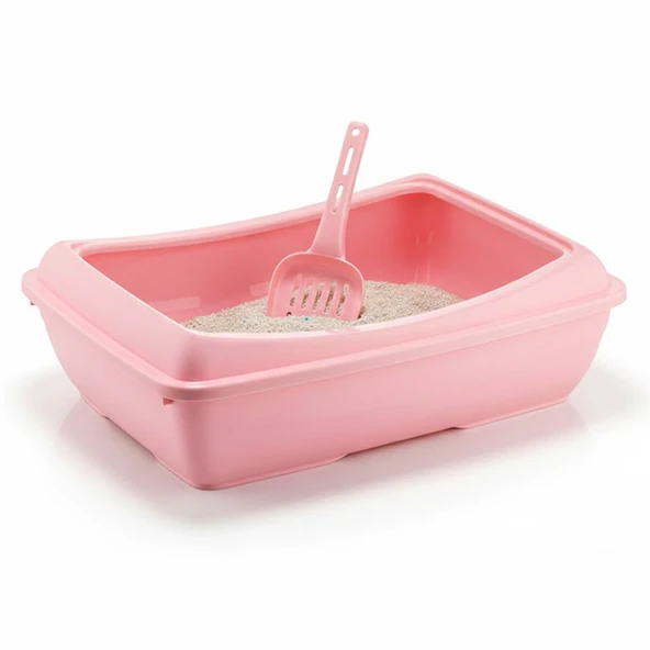 Açık Ekonomik Kedi Tuvaleti 49x15x37,5 cm Kürekli - Resim 4