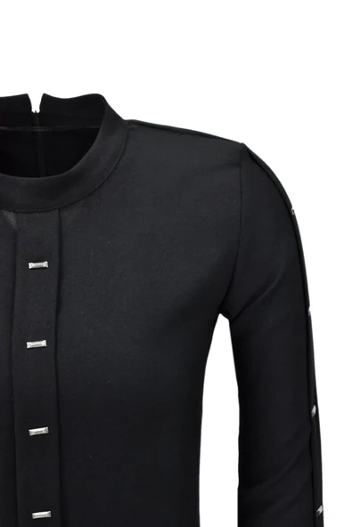 Kadın Köprü Dikişli Puntalı Tunik BGL-ST03600 - Resim 8