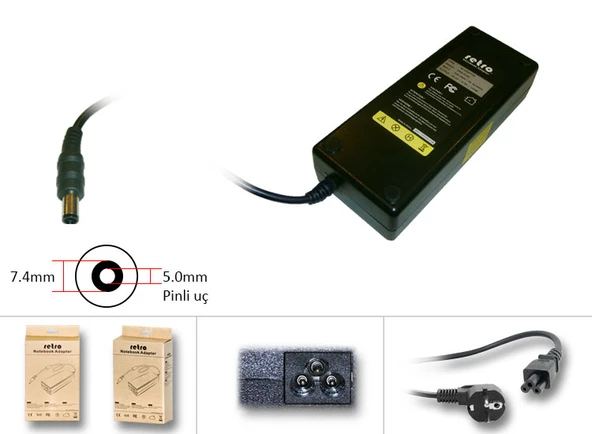 Casper Excalibur G780.1075-BVJ0A Notebook uyumlu 120W Adaptör, Şarj Aleti Cihazı ürün görseli 1