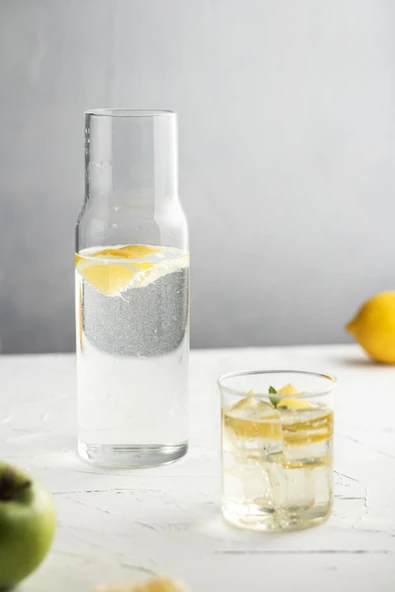 Borosilikat Cam Başucu Sürahisi & Cam Sürahi * 600 ml - 2