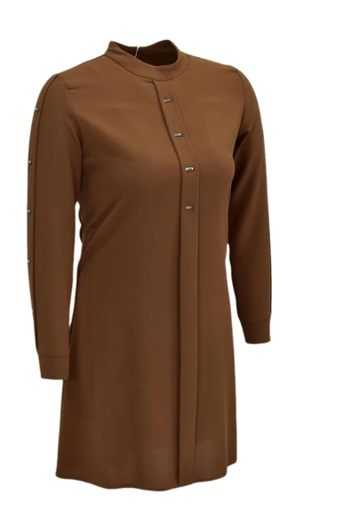 Kadın Köprü Dikişli Puntalı Tunik BGL-ST03600 - Resim 3