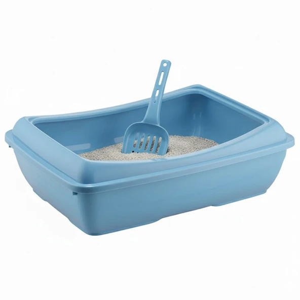 Açık Ekonomik Kedi Tuvaleti 49x15x37,5 cm Kürekli - Resim 2