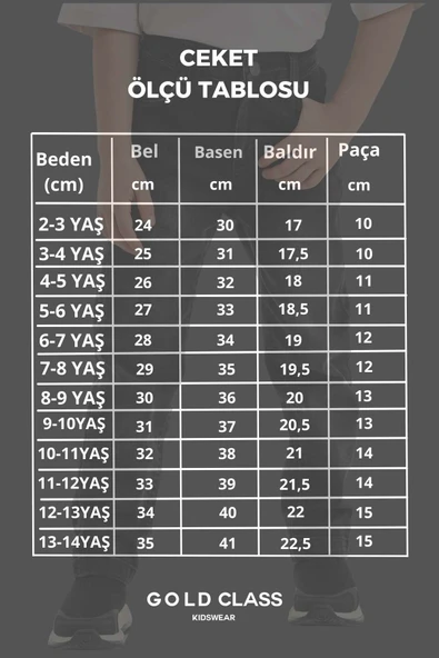 Fermuarlı Mavi Erkek Çocuk Pantolon - 5