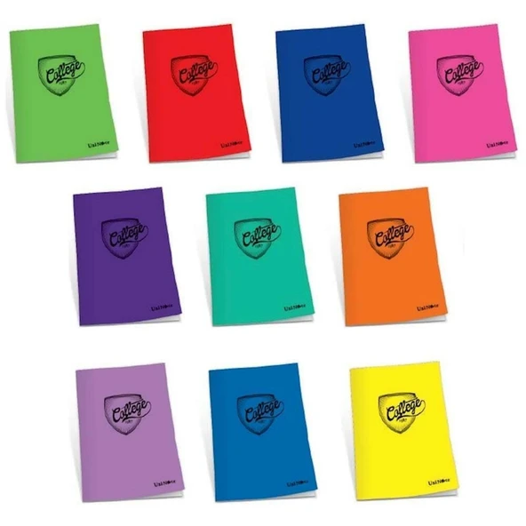 Çınar College Plastik Kapak Defter College Dikişli A4 80 YP Kareli 80/4 76005