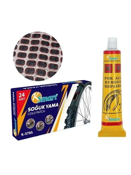 OTO MOTTO Bisiklet Lastik Tamir Yama Seti Soğuk Yama 24 Adet - 2