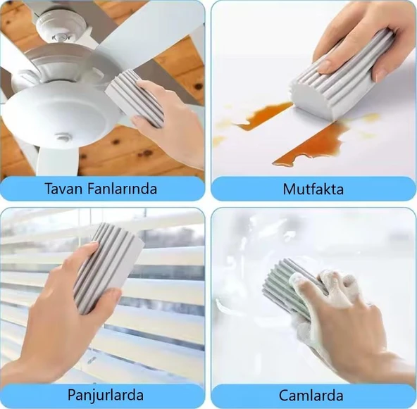 OTO MOTTO Akıllı Nemli Çok Amaçlı Mıknatıslı Sihirli Sünger Toz Alıcı Temizlik Sünger - 3