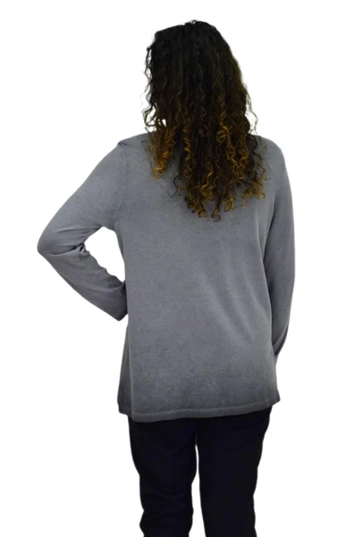 Kadın Pamuk İtalyan Kazak 4549 BGL-ST04093 - Resim 8