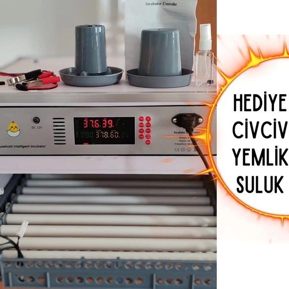 Kaz Uyumlu Kabin Tip Kuluçka Makinesi | 128 Yumurtalık Kapasiteli - 7