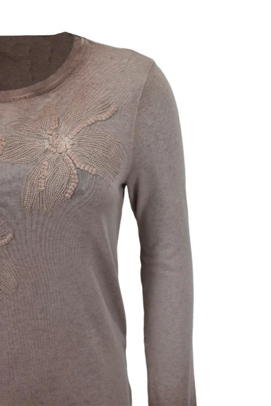 Kadın Pamuk İtalyan Kazak 4547 BGL-ST04094 - Resim 6