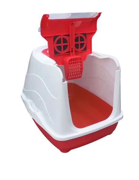 Kapalı Kedi Tuvaleti Standart Boy 50x39x38 Kürek Hediyeli - 6