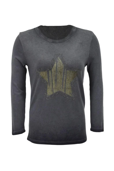 Kadın Pamuk İtalyan Kazak 4548 BGL-ST04092 - Resim 2