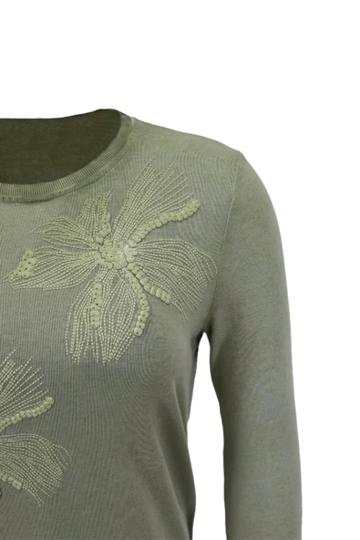 Kadın Pamuk İtalyan Kazak 4547 BGL-ST04094 - Resim 7