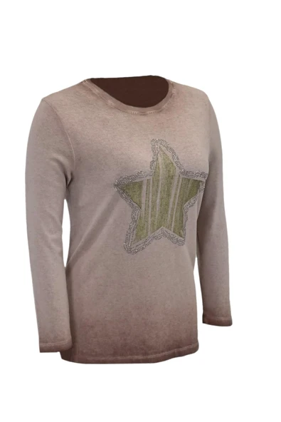 Kadın Pamuk İtalyan Kazak 4548 BGL-ST04092 - Resim 5