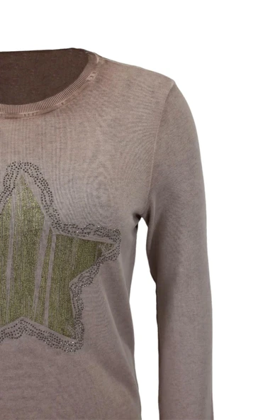 Kadın Pamuk İtalyan Kazak 4548 BGL-ST04092 - Resim 7