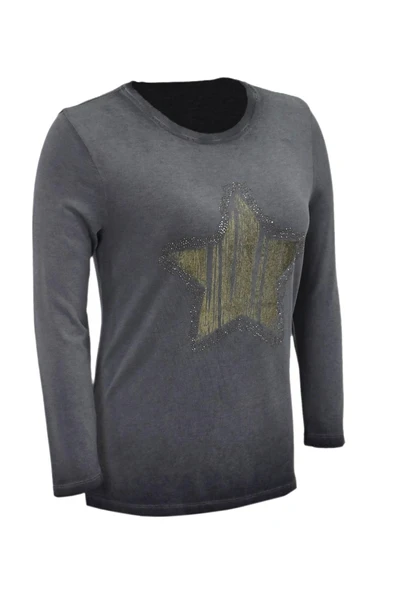 Kadın Pamuk İtalyan Kazak 4548 BGL-ST04092 - Resim 4