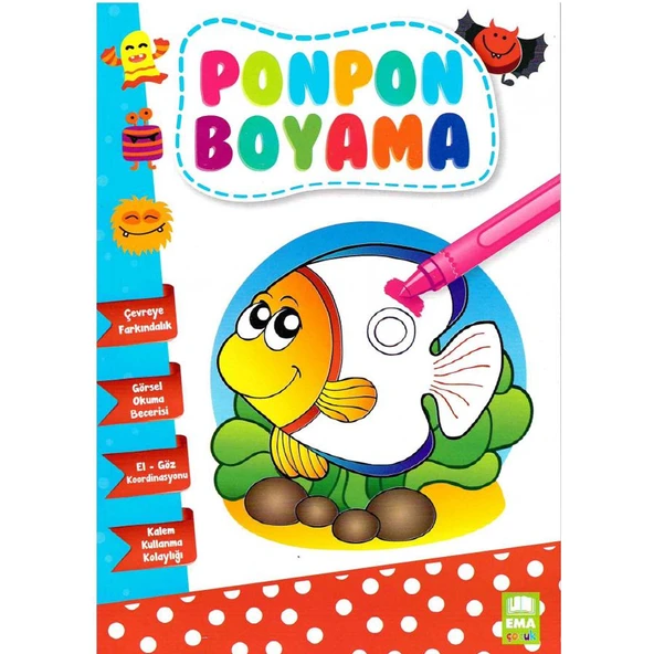 Ema Ponpon Boyama 4 Kitap