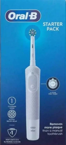 Oral-B D100 Starter Pack Gri Şarjlı Diş Fırçası + Yedek Başlık