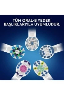 Oral-B D100 Starter Pack Gri Şarjlı Diş Fırçası + Yedek Başlık - 3