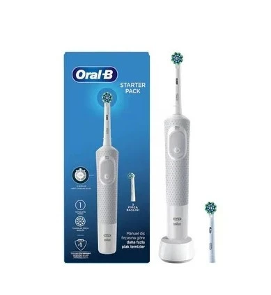 Oral-B D100 Starter Pack Gri Şarjlı Diş Fırçası + Yedek Başlık - 2