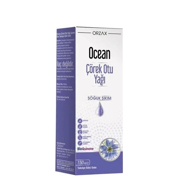 Ocean Çörek Otu Yağı Soğuk Sıkım 150 ml