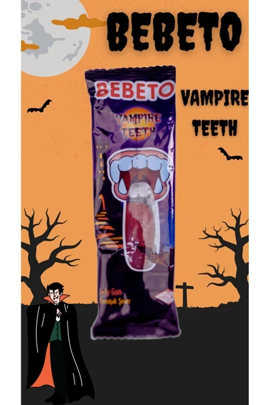 BEBETO Vampire Teeth Jelibon (24 adet)