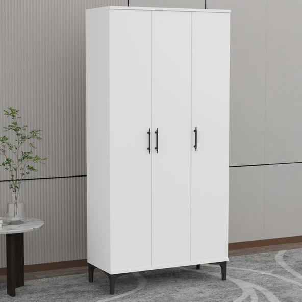 Garaj Home Garaj Home Vera 3 Kapaklı Dolap - Beyaz - 2