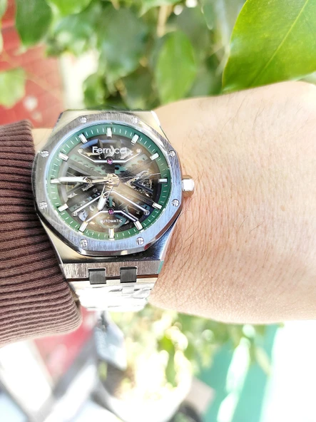 FERRUCCİ Marka Füme Otomatik Erkek Kol Saati