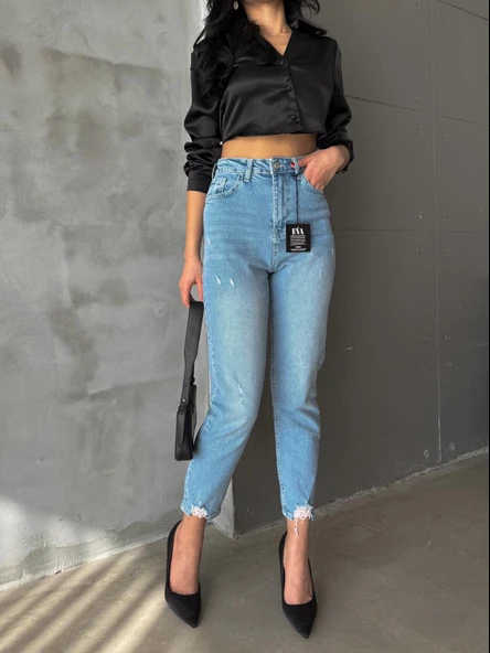 Bayan yeni Mom Pantolon 44866