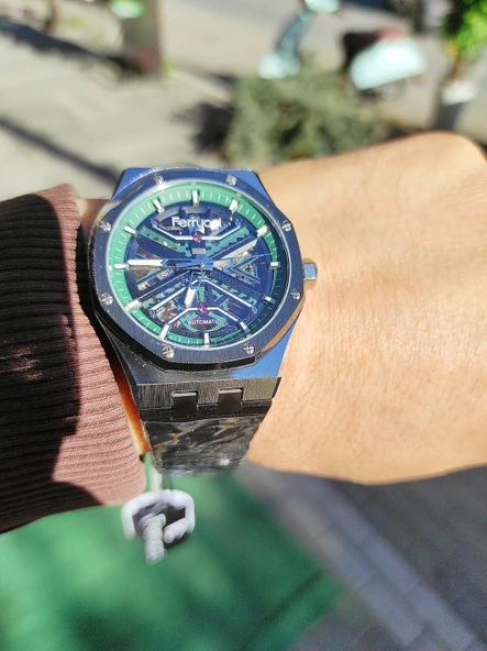 FERRUCCİ Marka Füme Otomatik Erkek Kol Saati - 2